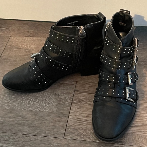 Rebecca Minkoff Buckled Ankle Boots - Picture 2 of 7